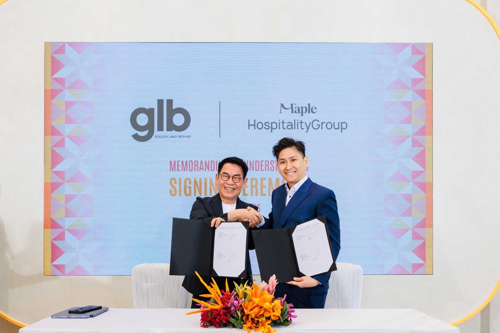 Golden Land Berhad x Maple Hospitality Group MOU Signing Ceremony 